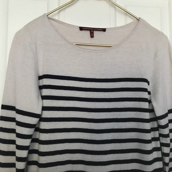 Comptoir des cotonniers sweater dress striped SX/S navy beige - Picture 7 of 8